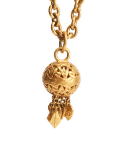 Chanel CC Ball Pendant Necklace